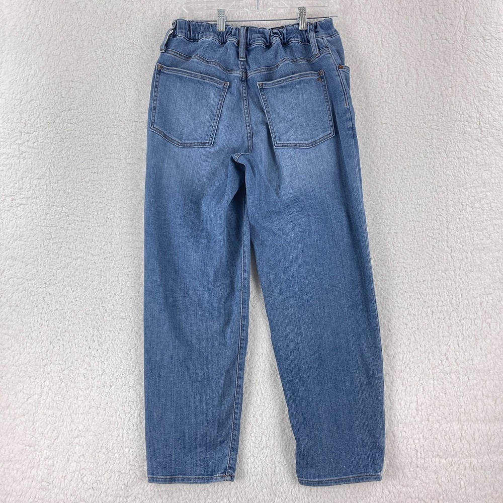 Madewell Blue Denim Pull On Straight Leg Jeans Womens High-Rise Casual Size 26‎ - Picture 12 of 16